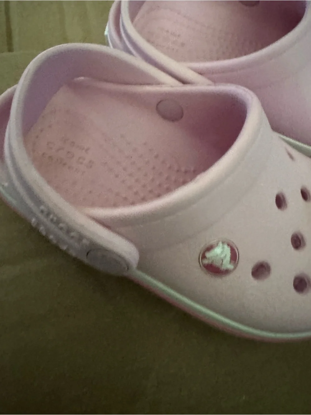 CROCS Kids' Light Pink Clog Sandals with Heel Strap